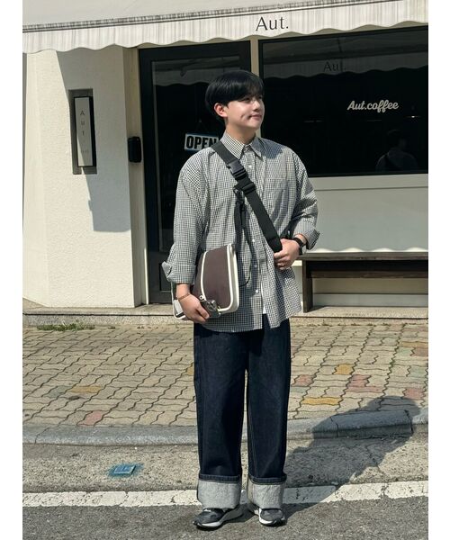TAKEASY(テイクイージー)の「ギンガムチェックオーバーシャツ(ブラック)(シャツ/ブラウス・メンズ・その他・MEDIUM/LARGE/SMALL)」の7枚目の写真