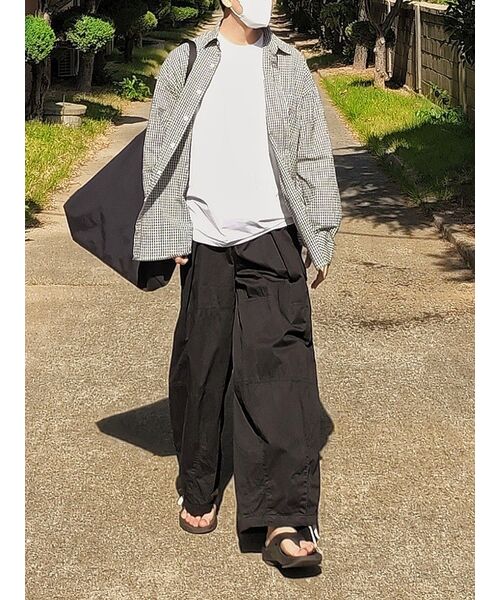 TAKEASY(テイクイージー)の「ギンガムチェックオーバーシャツ(ブラック)(シャツ/ブラウス・メンズ・その他・MEDIUM/LARGE/SMALL)」の2枚目の写真
