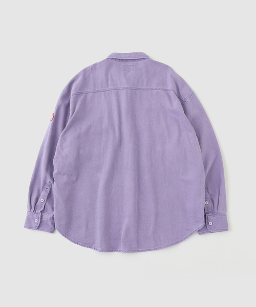 C.E(シーイー)の「C.E / シーイー cavempt OVERDYE COTTON TWILL BIG SH(シャツ/ブラウス・メンズ・パープル・MEDIUM/LARGE/X-LARGE)」の2枚目の写真