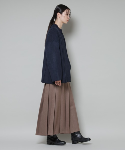 NANO universe（ナノユニバース）の「総針ニットジャケットカーディガン（カーディガン/ボレロ・レディース・チャコール/ネイビー/ブラウン・FREE）」の14枚目の写真