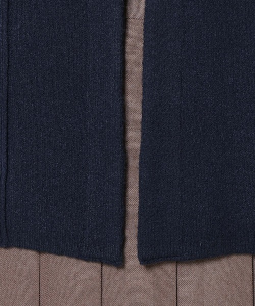 NANO universe（ナノユニバース）の「総針ニットジャケットカーディガン（カーディガン/ボレロ・レディース・チャコール/ネイビー/ブラウン・FREE）」の20枚目の写真
