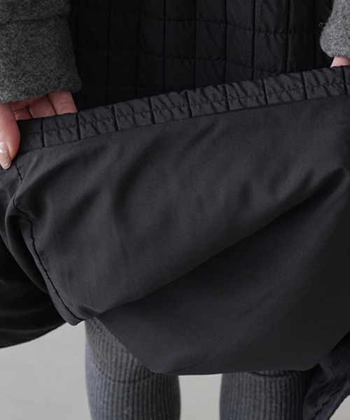ONEP STAR(ワンピスター)の「スリット入りキルティングスカート(スカート・レディース・ブラック/ベージュ・SMALL/MEDIUM/LARGE)」の17枚目の写真