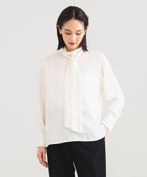 Demi-Luxe BEAMS | 【オフィスカジュアル・セレモニー】ロングボウタイ ブラウス(シャツ/ブラウス)
