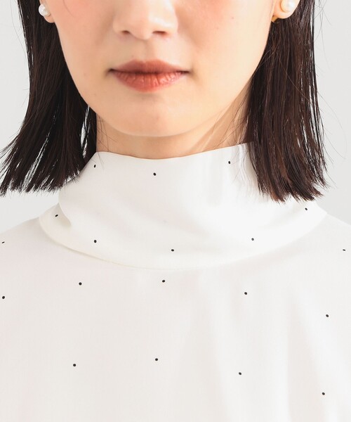 Demi-Luxe BEAMS（デミルクス ビームス）の「【オフィスカジュアル・セレモニー】ロングボウタイ ブラウス（シャツ/ブラウス・レディース・ミント/ドット/ダークブラウン・ONE SIZE）」の20枚目の写真