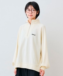 ＩＥＤＩＴ　ＷＯＯＤＳコラボ　ハーフジップ　ラグランプルオーバー