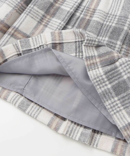 SLAP SLIP（スラップスリップ）の「【お揃い】襟付きタックスカートチェックジャンパースカート(90~130cm)（ジャンパースカート・キッズ・ボルドー/ベージュ・130cm/110cm/100cm/90cm/120cm）」の17枚目の写真