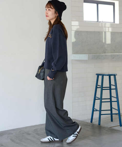JOURNAL STANDARD relume（ジャーナルスタンダード　レリューム）の「《追加》刺繍ロゴスウェット（スウェット・レディース・レッド/チャコールグレー/ネイビー・FREE）」の20枚目の写真