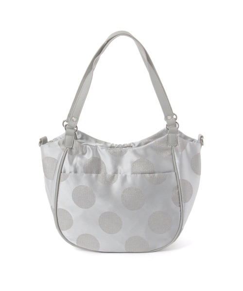 FOUND GOOD（ファウンドグッド）の「ドットタック2WAYバッグ（トートバッグ・レディース・グレー系5/ブラック/ピンク系2/ベージュ・FREE）」の6枚目の写真