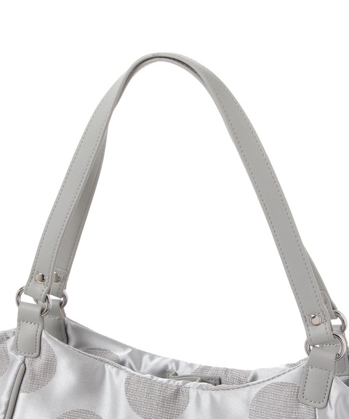 FOUND GOOD（ファウンドグッド）の「ドットタック2WAYバッグ（トートバッグ・レディース・グレー系5/ブラック/ピンク系2/ベージュ・FREE）」の9枚目の写真