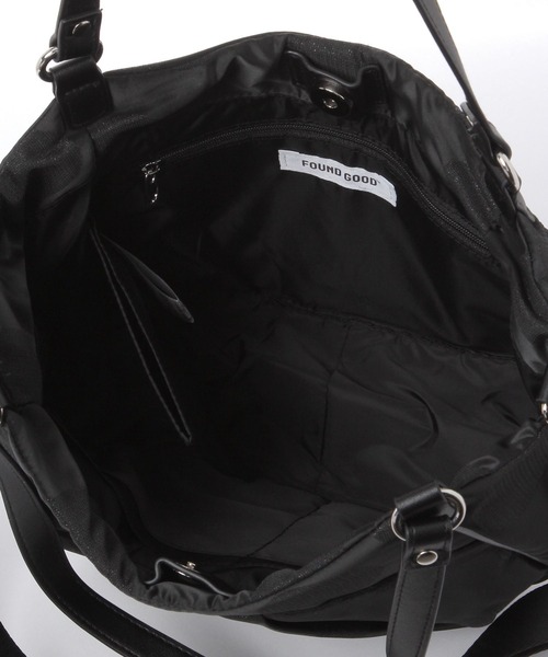 FOUND GOOD（ファウンドグッド）の「ドットタック2WAYバッグ（トートバッグ・レディース・グレー系5/ブラック/ピンク系2/ベージュ・FREE）」の18枚目の写真