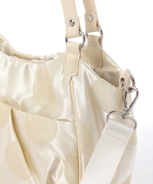 FOUND GOOD（ファウンドグッド）の「ドットタック2WAYバッグ（トートバッグ・レディース・グレー系5/ブラック/ピンク系2/ベージュ・FREE）」の19枚目の写真