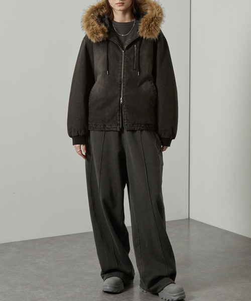 セール】【Alfred Alex】2WAYヴィンテージライクオーバーサイズファー