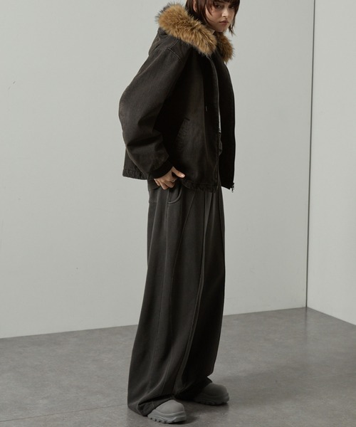 セール】【Alfred Alex】2WAYヴィンテージライクオーバーサイズファー