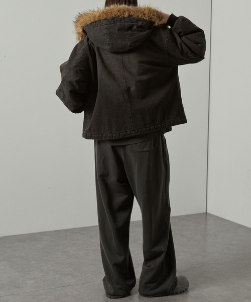 セール】【Alfred Alex】2WAYヴィンテージライクオーバーサイズファー