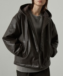 Alfred Alex（アルフレッドアレックス）の「【Alfred Alex】2WAYヴィンテージライクオーバーサイズファーフードブルゾン（ブルゾン）」