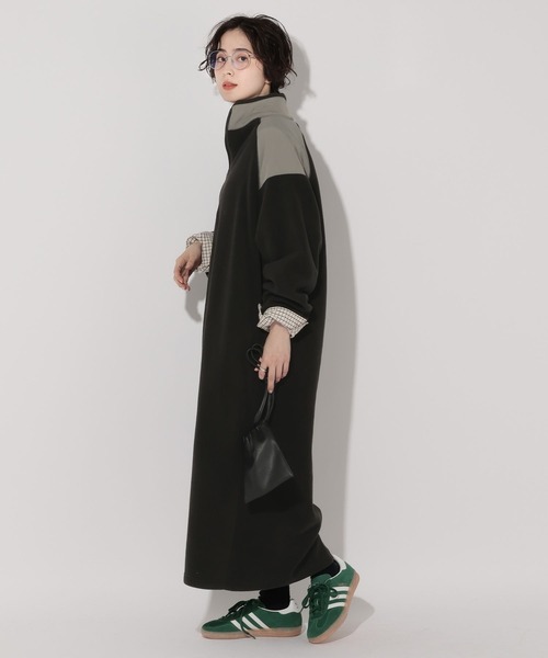 GEORGE'S(ジョージズ)の「フリースワンピース(ワンピース・レディース・グリーン/グレー/ブラック・SMALL/MEDIUM)」の5枚目の写真