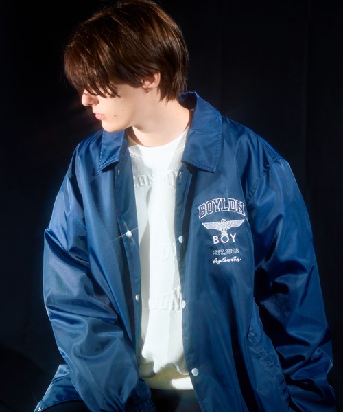 BOY LONDON(ボーイロンドン)の「【BOY LONDON】BOY Embroidery Simple Coach Jacket(ナイロンジャケット・メンズ・ブルー・X-LARGE/LARGE/MEDIUM)」の2枚目の写真