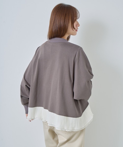 Kelen(ケレン)の「「KELEN / ケレン」ワイドフレアフリルトップス(Tシャツ/カットソー・レディース・チャコールグレー/杢グレー/ブラック・S/M)」の17枚目の写真
