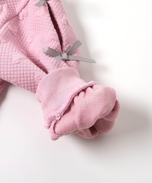 apres les cours（アプレレクール）の「袖リボンキルトトレーナー_ジュニア対応（スウェット・キッズ・ピンク/ブラック/グレー・80/90/100/110/120/130/140）」の22枚目の写真