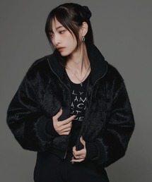 .KOM（ドットコム）の「『.KOM/ドットケーオーエム』スタンドカラーファーJKT【GC】（ブルゾン）」