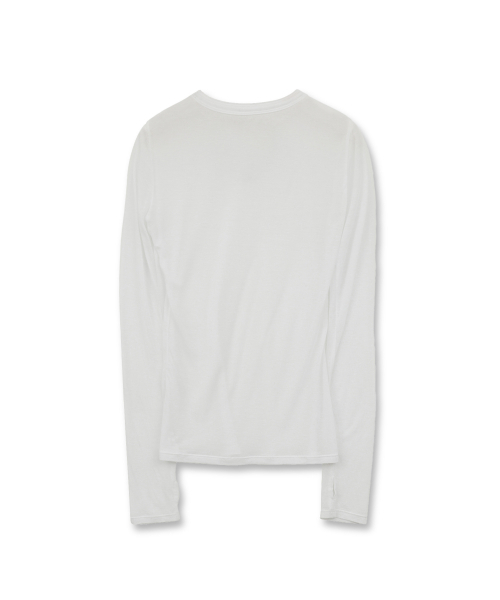 BROWNYARD（ブラウンヤード）の「Wシースルーロングスリーブ、ホワイト（Tシャツ/カットソー・レディース・その他・1/2）」の2枚目の写真
