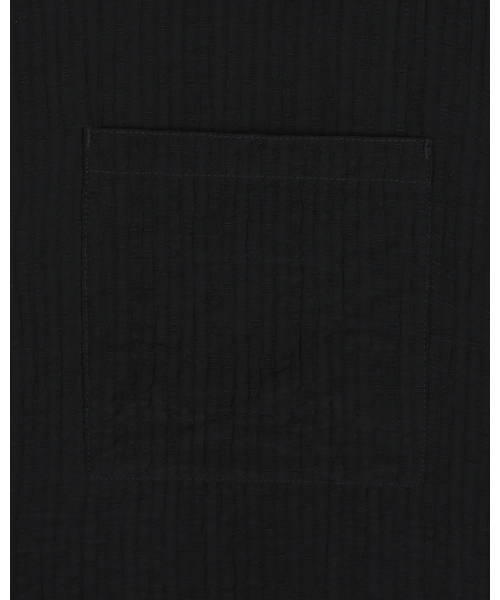 BESLOW（ビースロー）の「クリンクルテクスチャーハーフシャツ ブラック（シャツ/ブラウス・レディース・その他・SMALL/MEDIUM/LARGE）」の5枚目の写真