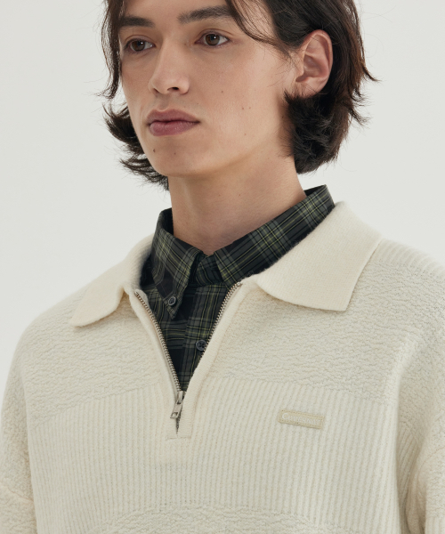 COVERNAT（カバーナット）の「カラーハーフジップニット アイボリー（その他トップス・レディース・その他・SMALL/MEDIUM/LARGE/X-LARGE/XX-LARGE）」の8枚目の写真