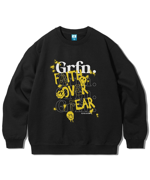 GRANFINNY(グランフィニ)の「フェイスオーバーピアスウェットシャツ - ブラック(スウェット・レディース・ブラック・MEDIUM/LARGE/X-LARGE)」の3枚目の写真