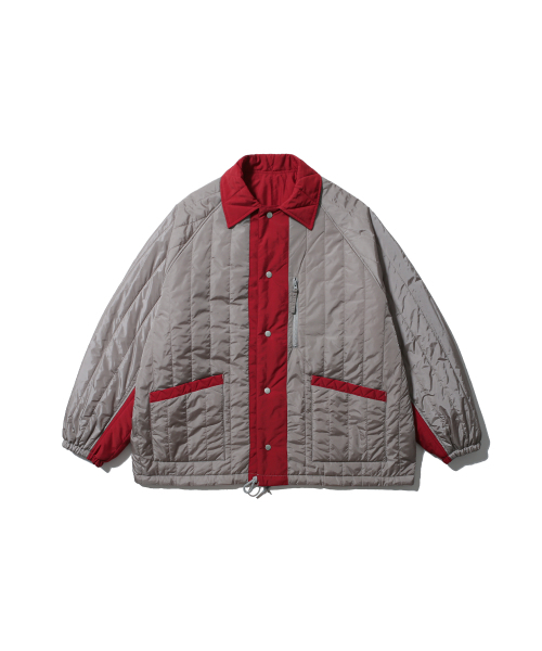 Reversible Quilted Coach Jacket - Red（ナイロンジャケット