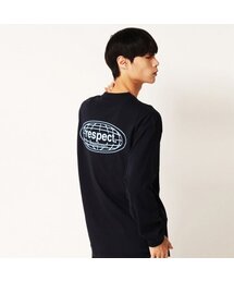 RESPECT（リスペクト）の「back logo long sleeve (navy)（Tシャツ/カットソー）」