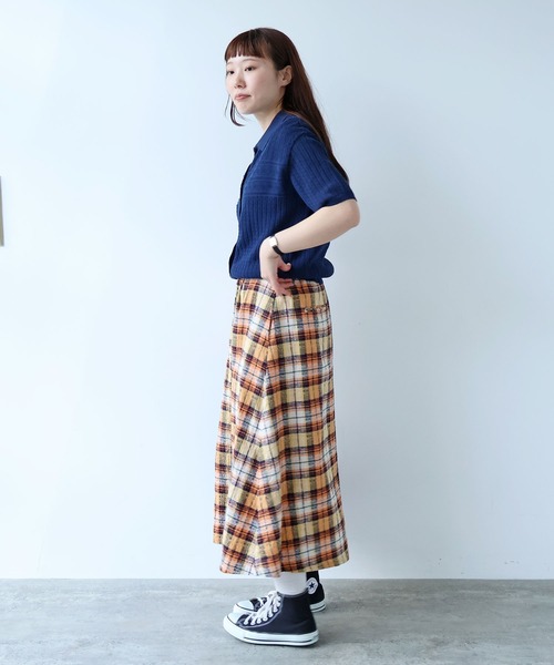 bulle de savon(ビュルデサボン)の「透かし柄 半袖ポロニット(ニット/セーター・レディース・ホワイト/ネイビー/レッド・FREE)」の19枚目の写真