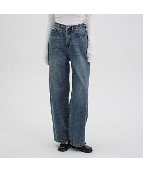 MICANE（ミケーネ）の「スネル ストレートフィット ローデニムパンツ_M（デニムパンツ・レディース・ブルー/ダークインディゴブルー・SMALL/MEDIUM/LARGE/X-LARGE/XX-LARGE/X-SMALL）」の2枚目の写真