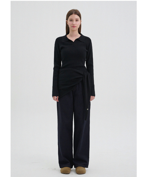 MICANE（ミケーネ）の「スネル ストレートフィット ローデニムパンツ_M（デニムパンツ・レディース・ブルー/ダークインディゴブルー・SMALL/MEDIUM/LARGE/X-LARGE/XX-LARGE/X-SMALL）」の9枚目の写真