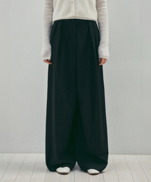 Like Skirt Maxi Wide Slacks_CTB554(Black)