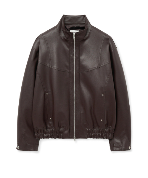 SPERONE（スペロネ）の「ハイネックカーブドレザージャケット（ブラウン）（ライダースジャケット・メンズ・その他・MEDIUM/X-LARGE）」の8枚目の写真