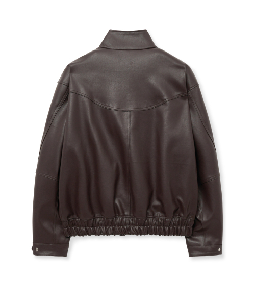 SPERONE（スペロネ）の「ハイネックカーブドレザージャケット（ブラウン）（ライダースジャケット・メンズ・その他・MEDIUM/X-LARGE）」の7枚目の写真