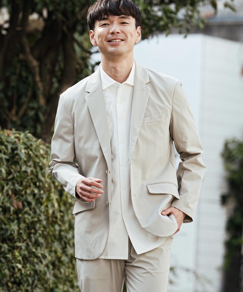 CALL&RESPONSE（コールアンドレスポンス）の「mj11303- テーラードJK-NOBIRU P ジャケット(261-1101-03)（テーラードジャケット・メンズ・グレイッシュベージュ/ブラック・5/4/2/1）」の10枚目の写真