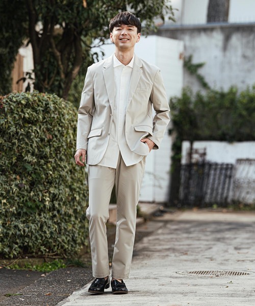 CALL&RESPONSE（コールアンドレスポンス）の「mj11303- テーラードJK-NOBIRU P ジャケット(261-1101-03)（テーラードジャケット・メンズ・グレイッシュベージュ/ブラック・5/4/2/1）」の14枚目の写真