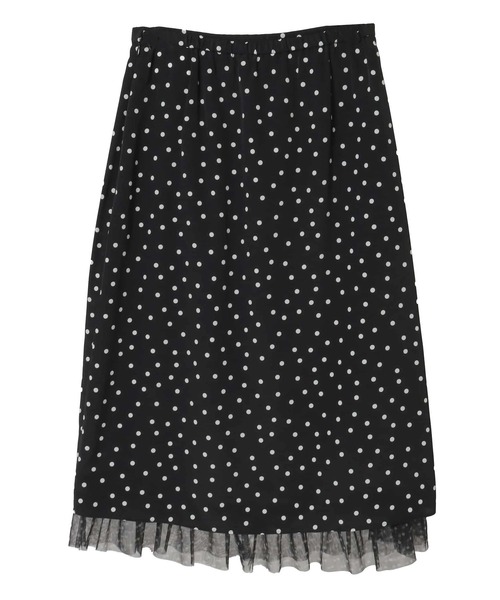 Tiara（ティアラ）の「ドットプリントフリルスカート（スカート・レディース・ホワイト/ブラック・2/3）」の12枚目の写真