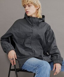 CONTROBANAL3（コントロバナレー）の「リップストップ2ウェイジップアップジャケット-マウンテンジャケット [スティールグレー]（ナイロンジャケット）」