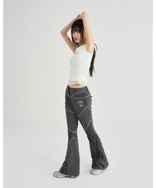 AEIAEIAE（エイエイエ）の「ブーツカットパンツ[グレー]（その他パンツ・レディース・その他・1/2）」の9枚目の写真