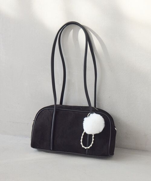 RETRO GIRL（レトロガール）の「ファーチャームボストン（ショルダーバッグ・レディース・ブラック/ブラウン/レッド・ONE SIZE）」の11枚目の写真