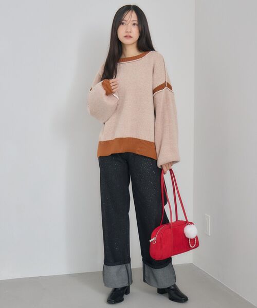 RETRO GIRL（レトロガール）の「ファーチャームボストン（ショルダーバッグ・レディース・ブラック/ブラウン/レッド・ONE SIZE）」の16枚目の写真