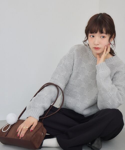 RETRO GIRL（レトロガール）の「ファーチャームボストン（ショルダーバッグ・レディース・ブラック/ブラウン/レッド・ONE SIZE）」の22枚目の写真