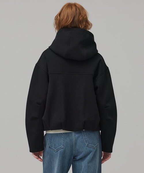 PUBLIC TOKYO（パブリックトウキョウ）の「ダンボールバルーンフーディ（パーカー・レディース・ダークグレー/アイボリー・FREE）」の15枚目の写真