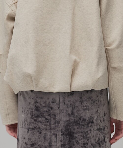 PUBLIC TOKYO（パブリックトウキョウ）の「ダンボールバルーンフーディ（パーカー・レディース・ダークグレー/アイボリー・FREE）」の21枚目の写真