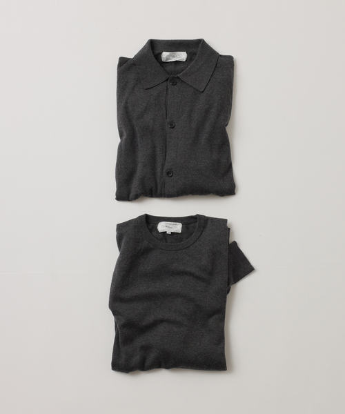 UNFOLLOW（アンフォロー）の「【FOLL / フォル】silk cashmere wardrobe cardigan（カーディガン/ボレロ・メンズ・グレー・3/2）」の3枚目の写真