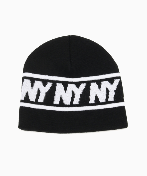 ONLY NY（オンリーニューヨーク）の「ONLY NY / オンリーニューヨーク NY Speed Logo Skullcap Beanie（ニットキャップ/ビーニー・メンズ・ブラック/ブルー・FREE）」の3枚目の写真