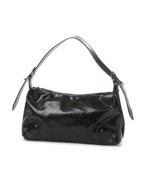 kutir（クティール）の「kutirlune／【ユニセックス】レザーライクバッグ（ショルダーバッグ・メンズ・ブラック・FREE）」の9枚目の写真