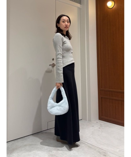ESTNATION(エストネーション)の「ESSENCEOFLUXURY / ウエストリブジャージータイトスカート(スカート・レディース・ブラック・38/36)」の3枚目の写真